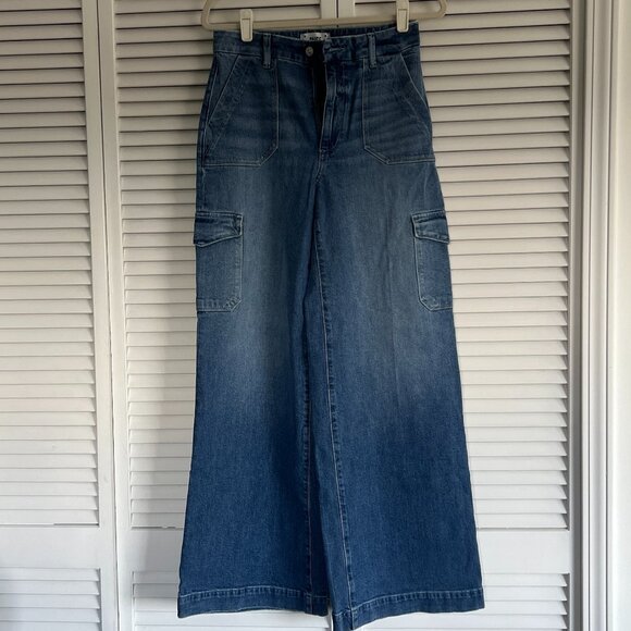 Paige Harper Cargo Jeans Size 27 - Picture 2 of 5